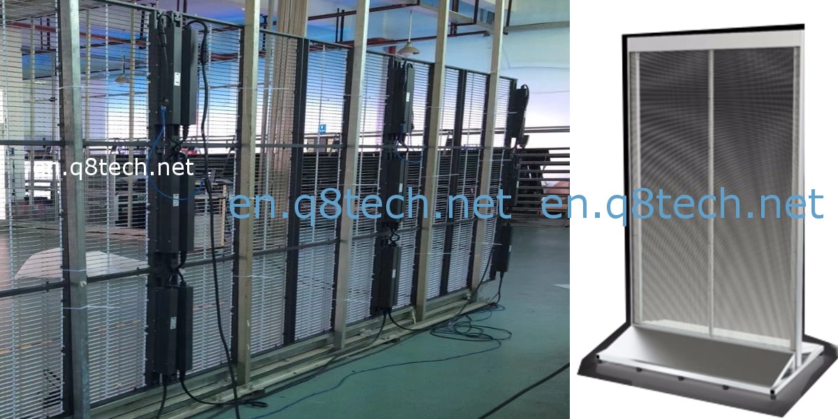 Transparent led screen for rent Nonstop solutions